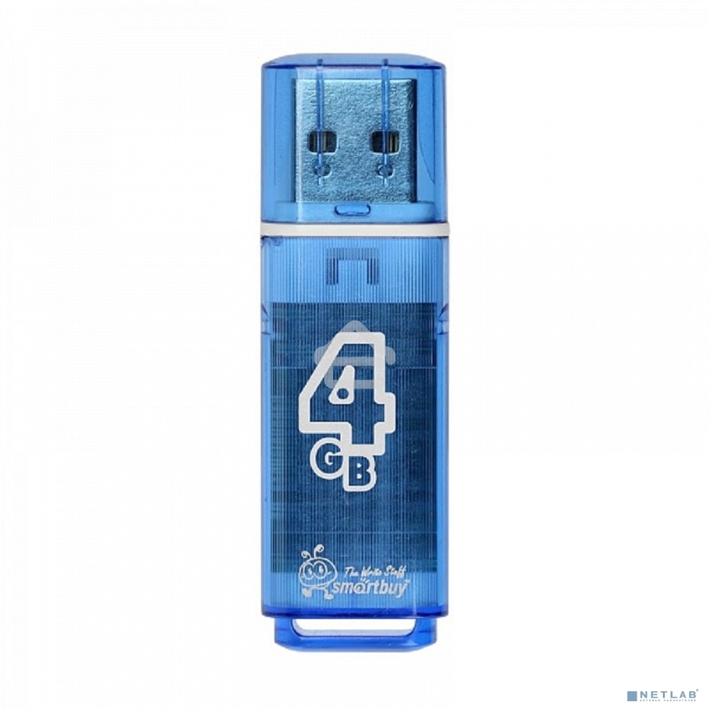 Флешка USB R/W R/W SmartBuy 4Gb USB Drive <USB2.0> Glossy series Blue (SB4GBGS-B)