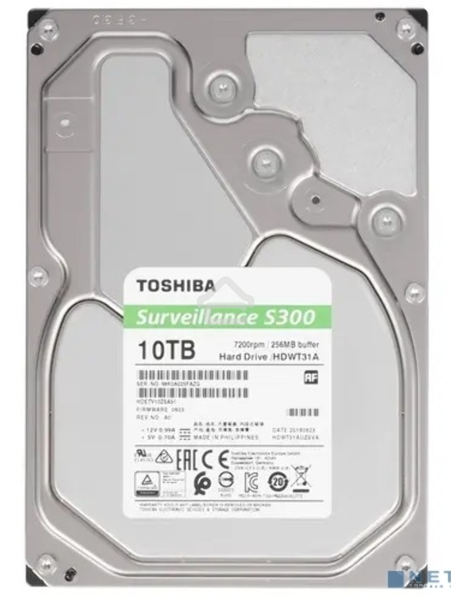 Жесткий диск Toshiba SATA-III 10Tb HDWT31AUZSVA Surveillance S300 (7200rpm) 256Mb 3.5