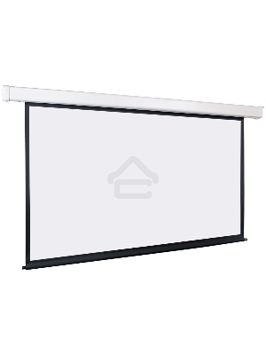 Экран с электроприводом Lumien Eco Control 198x300 см (раб. область 164х292 см) Matte White черная кайма по периметру 16:9