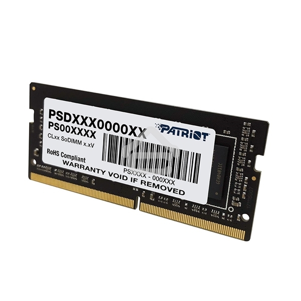 Оперативная память Patriot Signature, DDR4, 32GB (1x32 GB), 3200 MHz, CL22, SO-DIMM