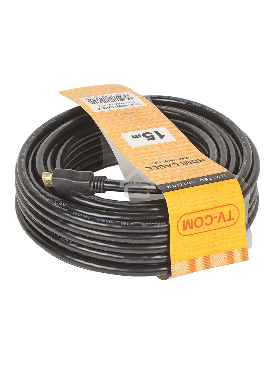 Кабель цифровой TV-COM HDMI19M to HDMI19M, V1.4+3D, 15m <CG150S-15M>