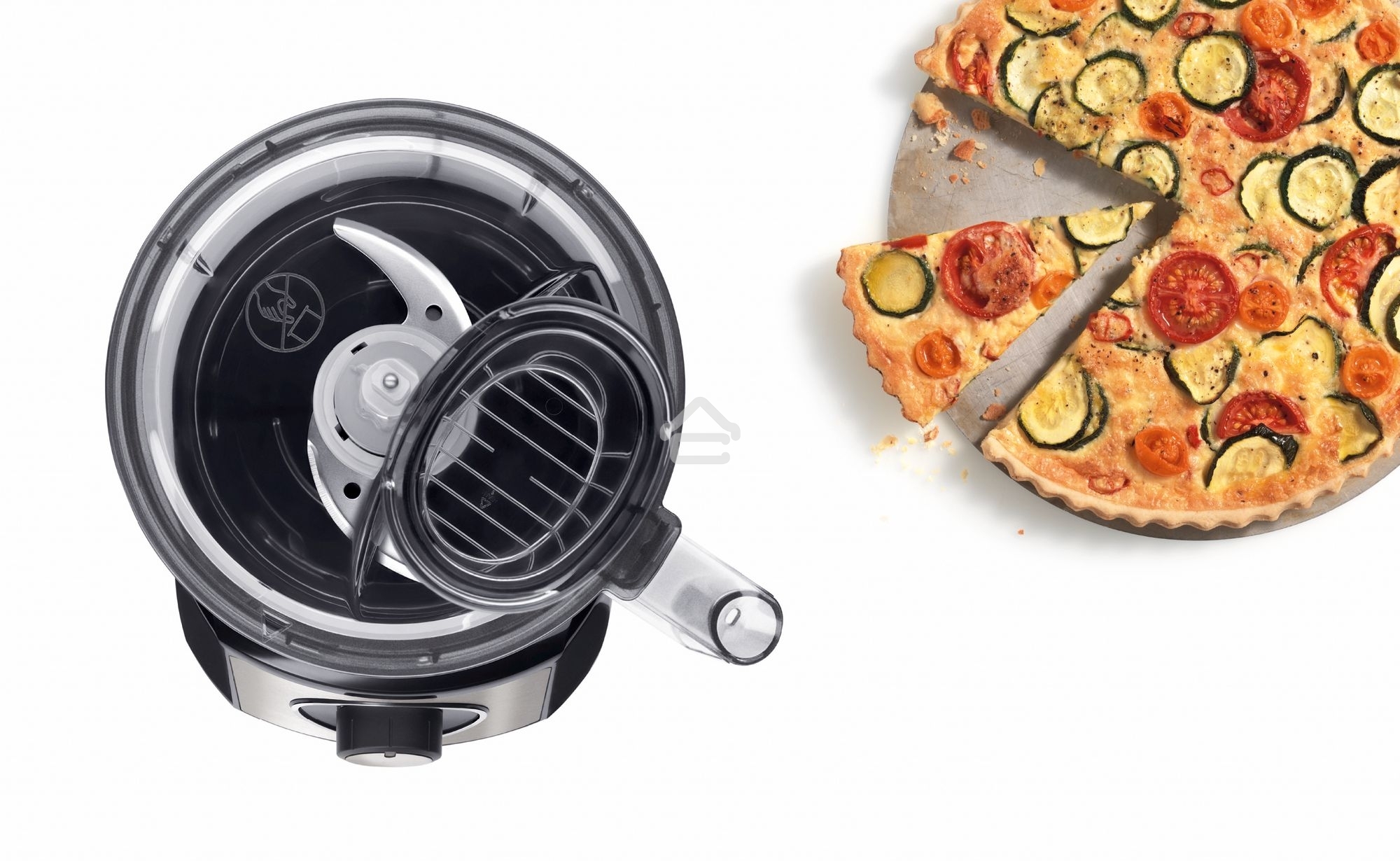 Кухонный комбайн Bosch MCM3501M 800 Вт, Скорости: 2, Блендер 1 л, Чаша 2.3 л, Цвет черны/серебристый