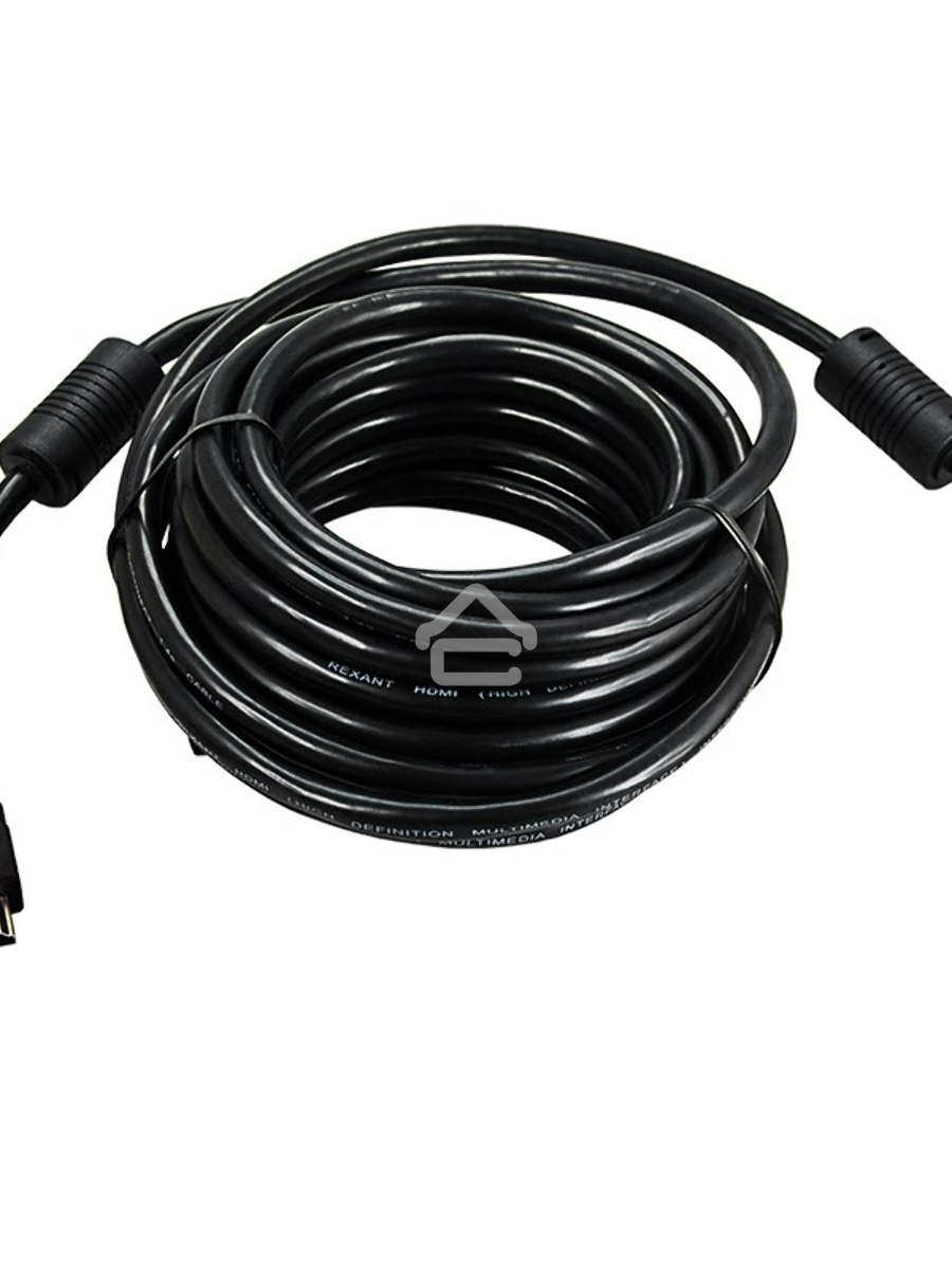 Кабель Rexant HDMI - HDMI 1.4, 10 м, Gold (PVC пакет)