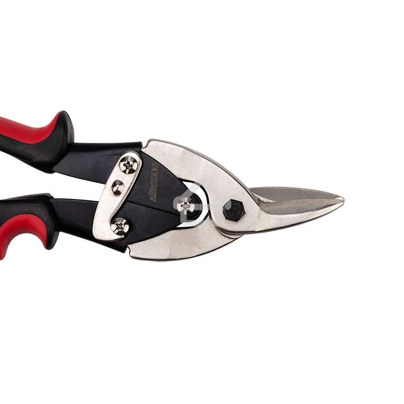 Ножницы по металлу левые Rexant 260 мм никелированные, двухкомпонентные рукоятки