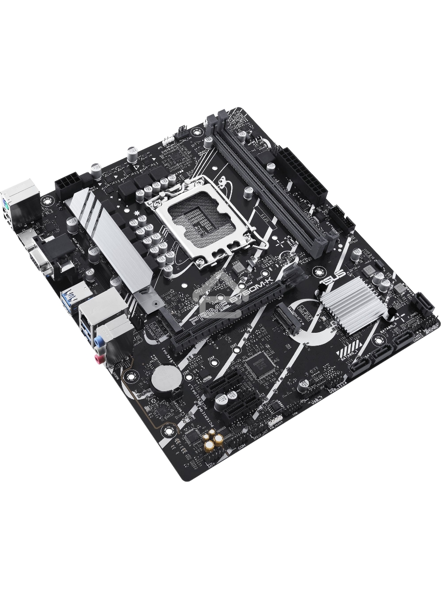 Материнская плата ASUS PRIME B760M-K, LGA 1700, Intel B760, 2xDDR5, 4xSATA, 2xM.2, 1xPCIe 4.0 x16, 2xPCIe x1, 1xHDMI, 1xVGA, 1x 2.5Gb LAN, 2xUSB-A 3.2 Gen 1, 2xUSB-A 2.0, 3x3.5 мм, 7.1, mATX