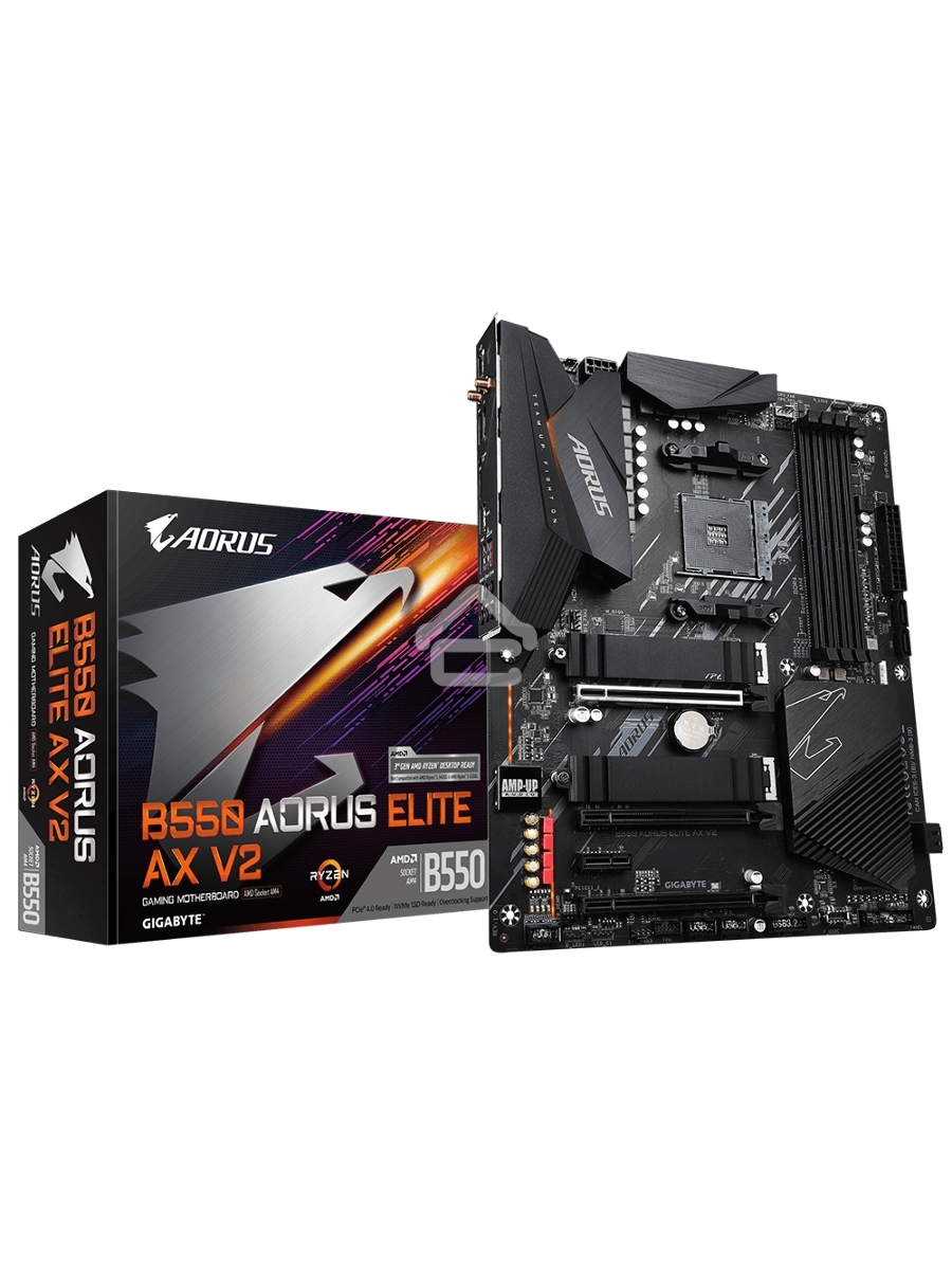 Материнская плата Gigabyte B650M AORUS ELITE AX, AM5, AMD B650, 4xDDR5, 4xSATA, 2xM.2, 1xPCI-E 5.0 x4, 1xPCI-E 4.0 x16, 1xHDMI, 1xDP, 1x 2.5Gb LAN, 4xUSB-A 2.0, 5xUSB-A 3.2 Gen 1, 2xUSB-A 3.2 Gen 2, 1xUSB-C 3.2 Gen 2, 2x3.5 мм, 7.1, Micro-ATX