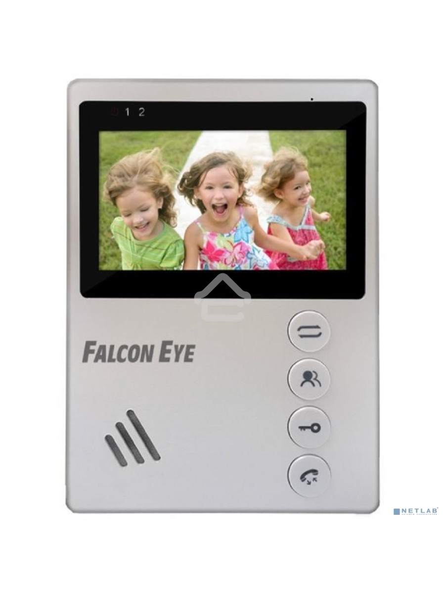 Видеодомофон Falcon Eye VISTA цветной, подключение 2-х вызывных панелей,  без трубки (Hands Free), управление электрозамком, цвет корпуса: белый, нап