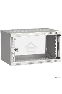 Шкаф LINEA WE 6U 550x350мм дверь стекло серый ITK
