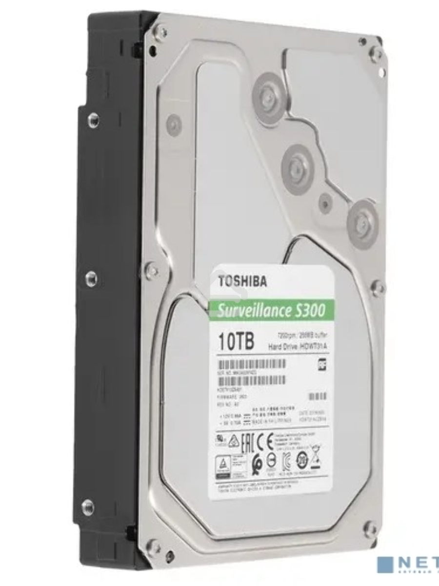 Жесткий диск Toshiba SATA-III 10Tb HDWT31AUZSVA Surveillance S300 (7200rpm) 256Mb 3.5