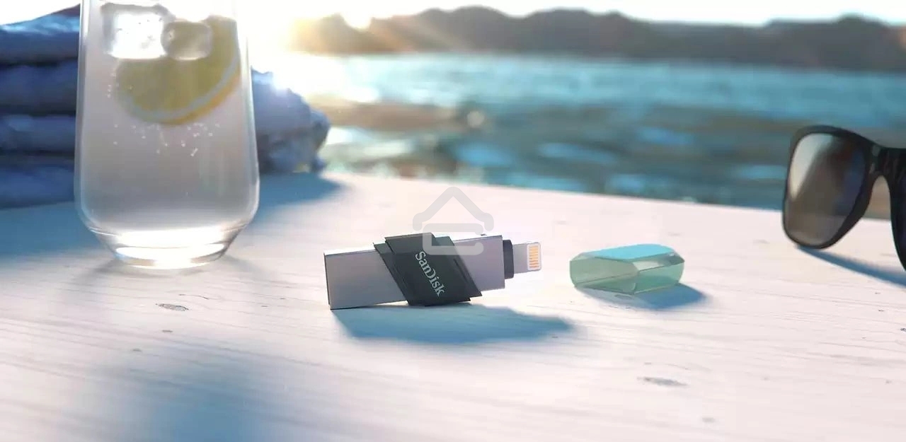 Флешка USB R/W R/W Sandisk 64Gb iXpand Flip SDIX90N-064G-GN6NN USB3.1 зеленый/серебристый