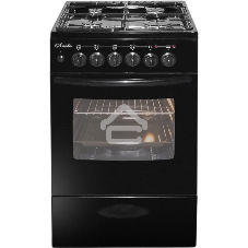 Плита комбинированная Лысьва ЭГ 401 МС-2у черный, конфорок 4 газовых, духовка 57 л, 50 см x 84 см x 60 см (без крышки)
