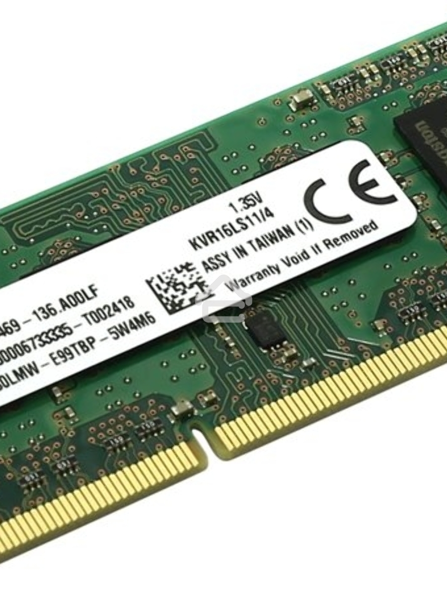Оперативная память Kingston ValueRAM, DDR3L, 4GB (1x4GB), 1600MHz, CL11, SO-DIMM