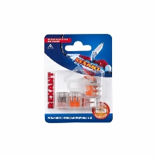 Соединительная компактная рычажковая клемма Rexant 2-проводная прозрачная (0,14-4 мм²) 5 шт.