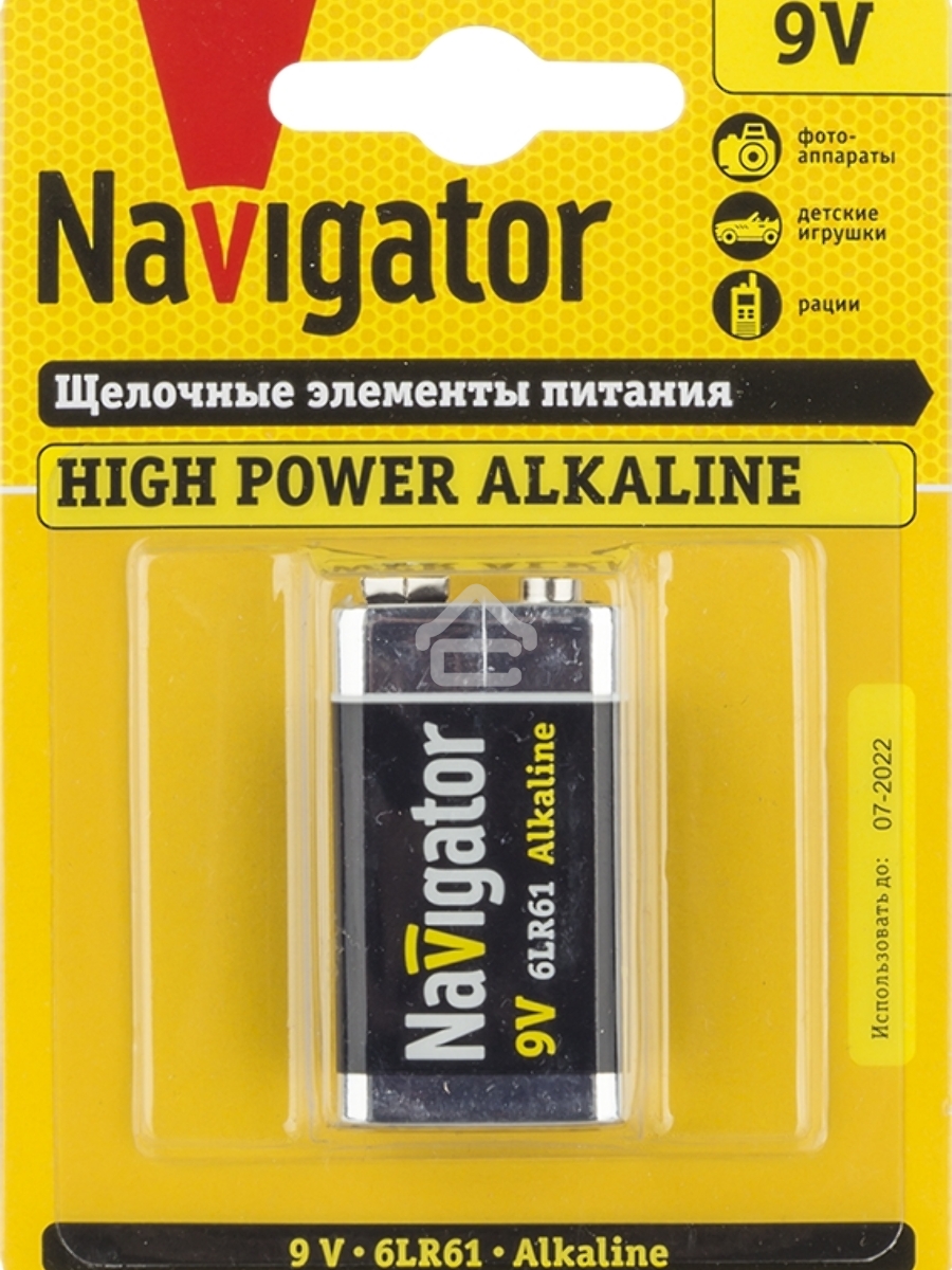 Элемент питания алкалиновый NAVIGATOR 