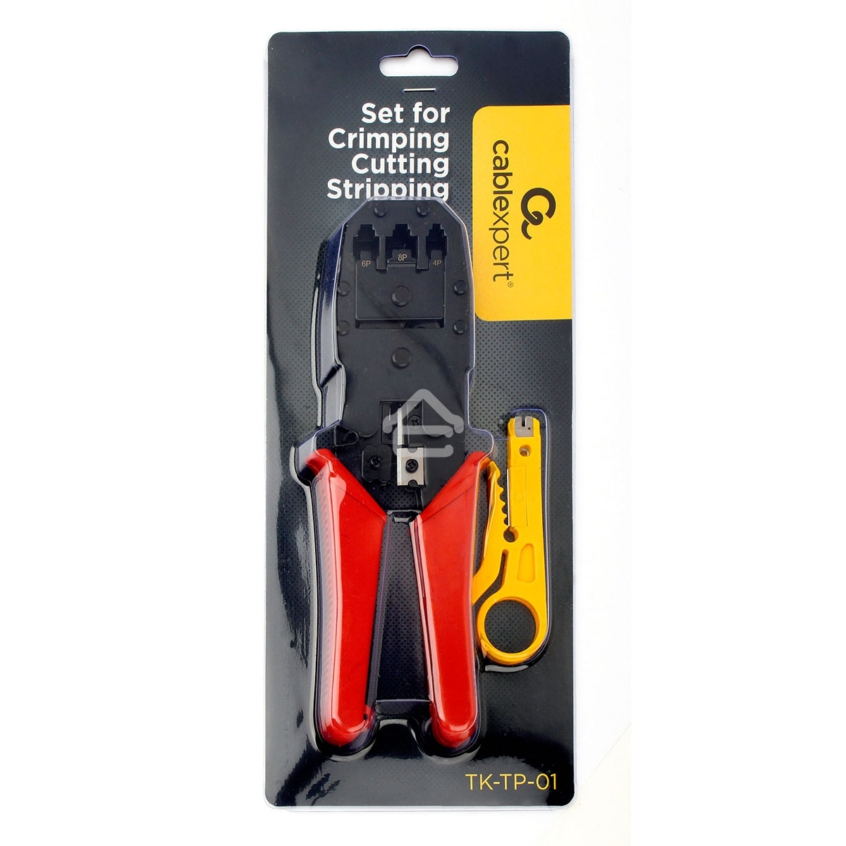 Набор инструментов Cablexpert TK-TP-01, для обжима, обрезки, зачистки и заделки витой пары