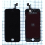 Дисплей для Apple iPhone 5S в сборе с тачскрином (AAA) черный