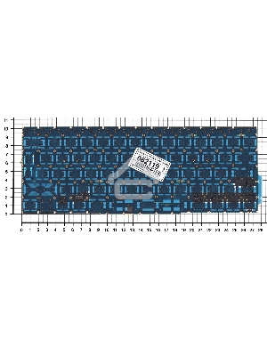 Клавиатура для ноутбука MacBook Pro 13 Retina A1708 черная большой Enter