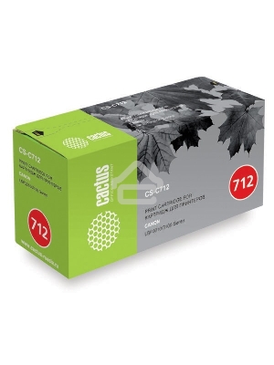Картридж лазерный Cactus CS-C712S черный (1500 стр.) для Canon LBP-3010/LBP-3100