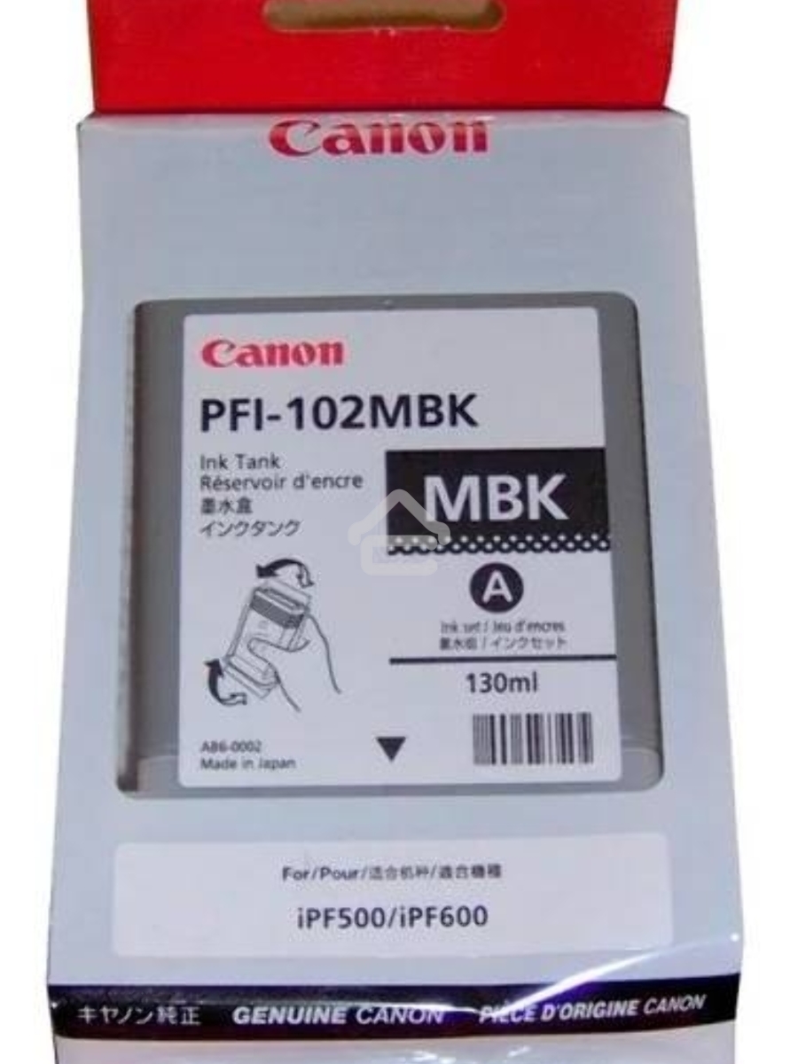 Картридж струйный Canon PFI-102MBk (0894B001) матовый черный, 130 мл., для iPF500/600/700