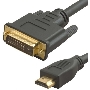 Кабель аудио-видео Lazco WH-141 HDMI (m)/DVI-D(m) 15м. Позолоченные контакты черный (WH-141(15M))
