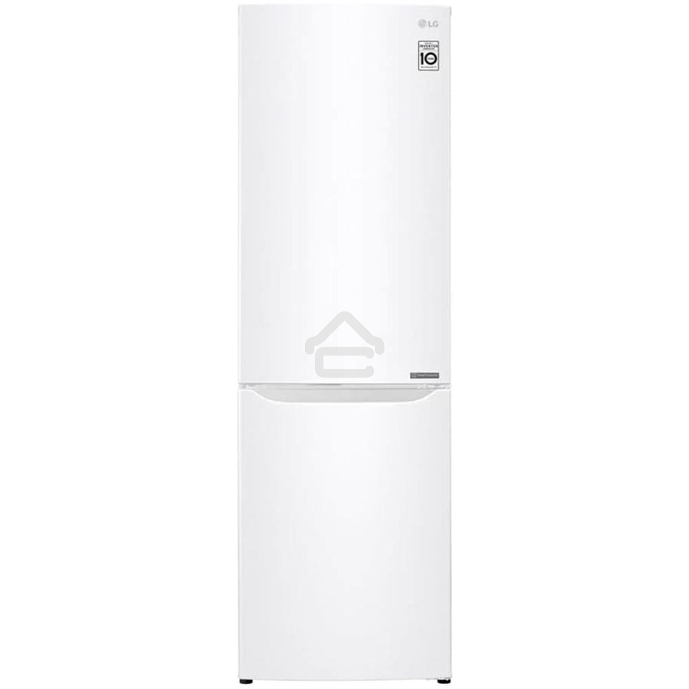 Холодильник LG GA-B419SWJL белый двухкамерный 223/79л морозилка снизу, No Frost