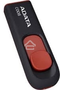 Флэш диск USB 2.0 ADATA Flash Drive 64Gb С008 Black-Red
