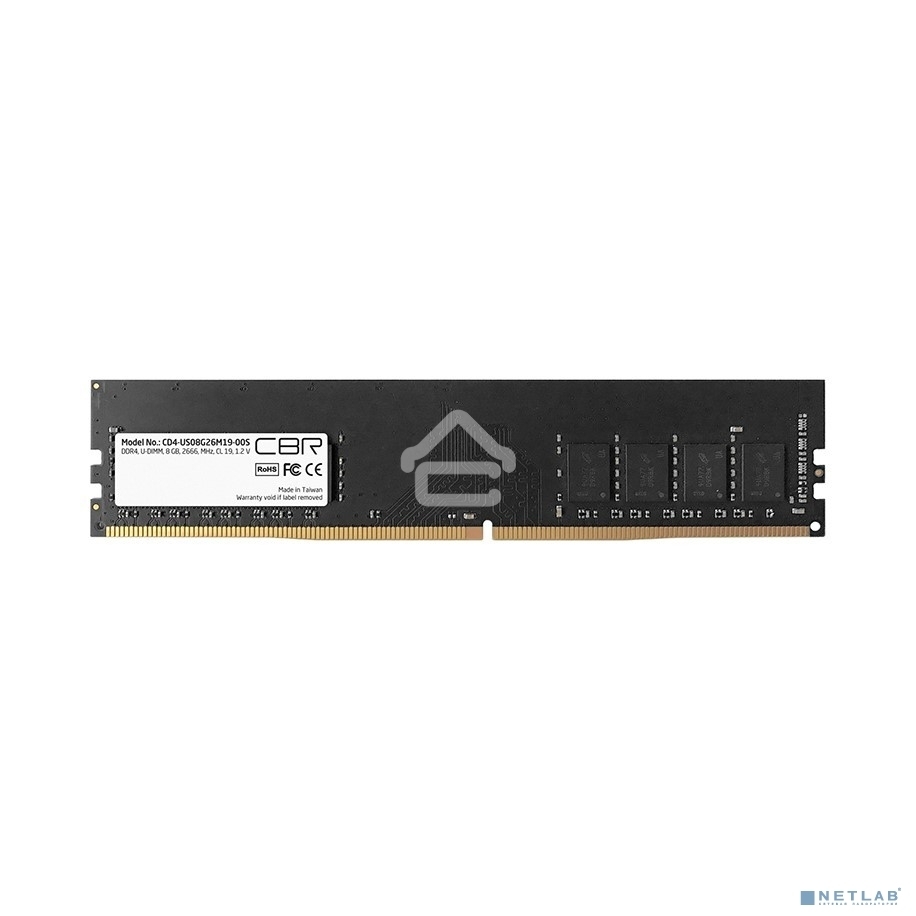 Оперативная память CBR, DDR4, 8GB (1x8 GB), 2666 MHz, CL19, DIMM