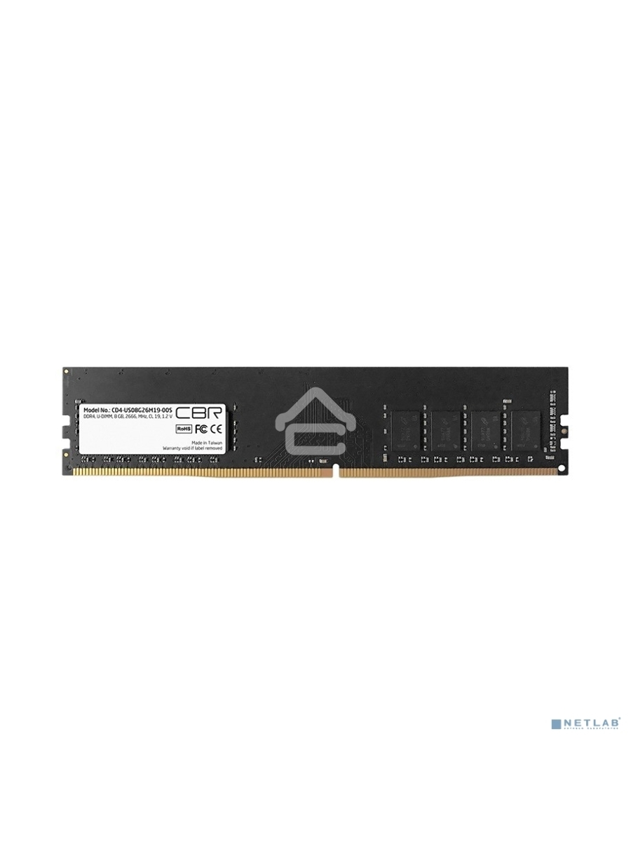 Оперативная память CBR, DDR4, 8GB (1x8 GB), 2666 MHz, CL19, DIMM