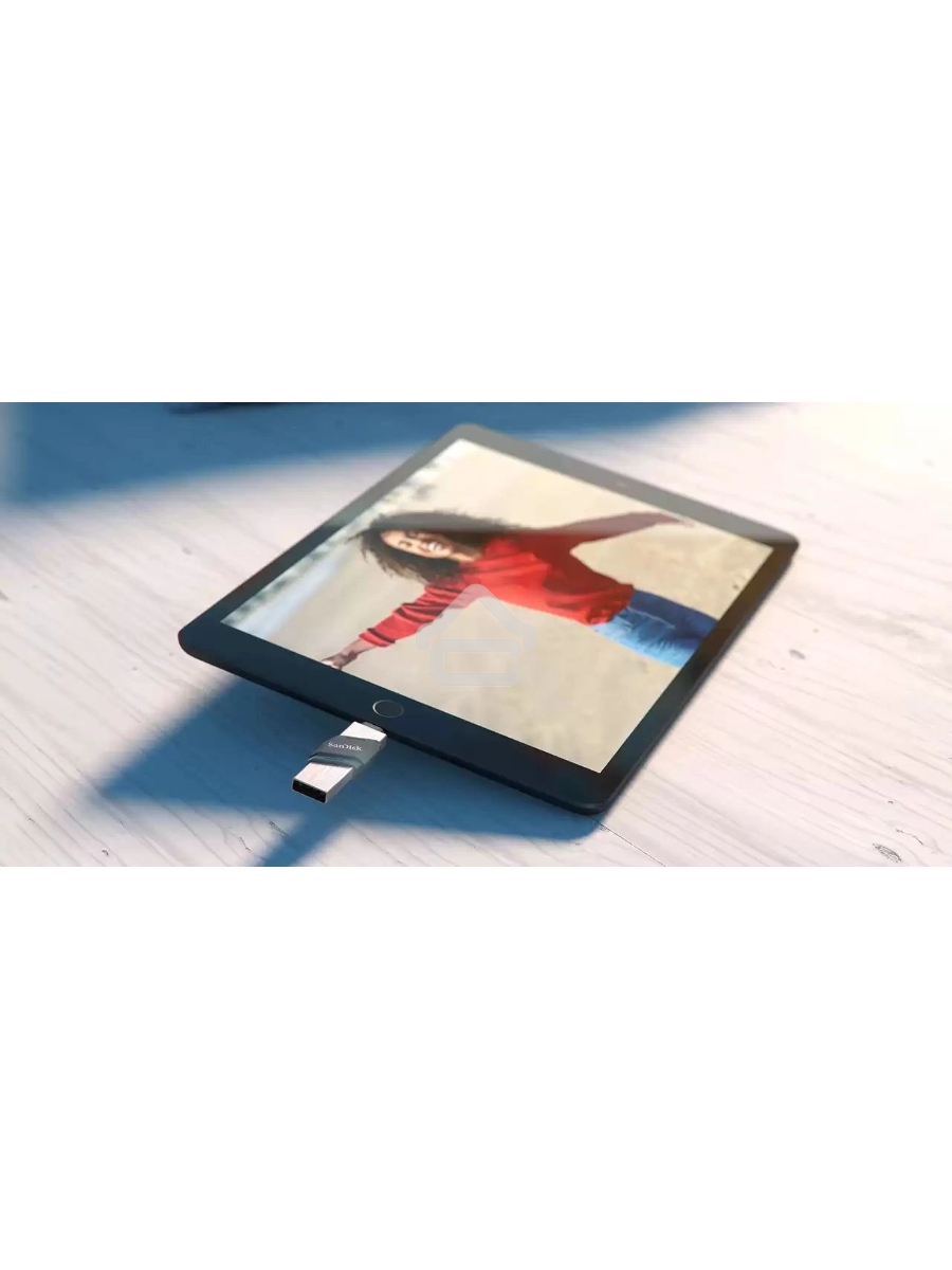 Флеш диск Sandisk 64Gb iXpand Flip SDIX90N-064G-GN6NN USB3.1 зеленый/серебристый