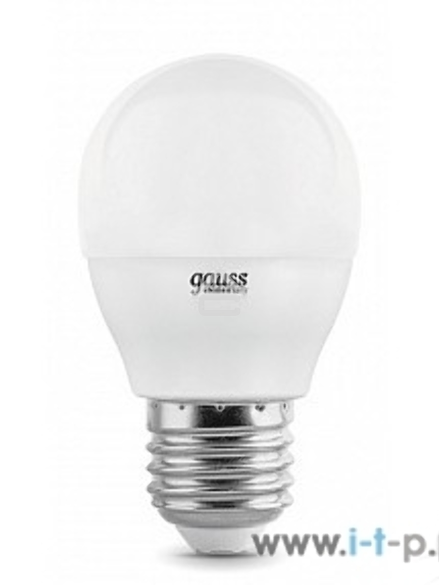 Светодиодная лампа GAUSS 53228 LED Elementary Шар 8W E27 540lm 4100K 1/10/100 0