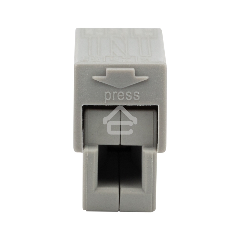 Строительно-монтажная клемма Rexant СМК 224 для светильника на 2 проводника 1.0-2.5/0.5-2.5 мм², белая (5 шт./уп.)