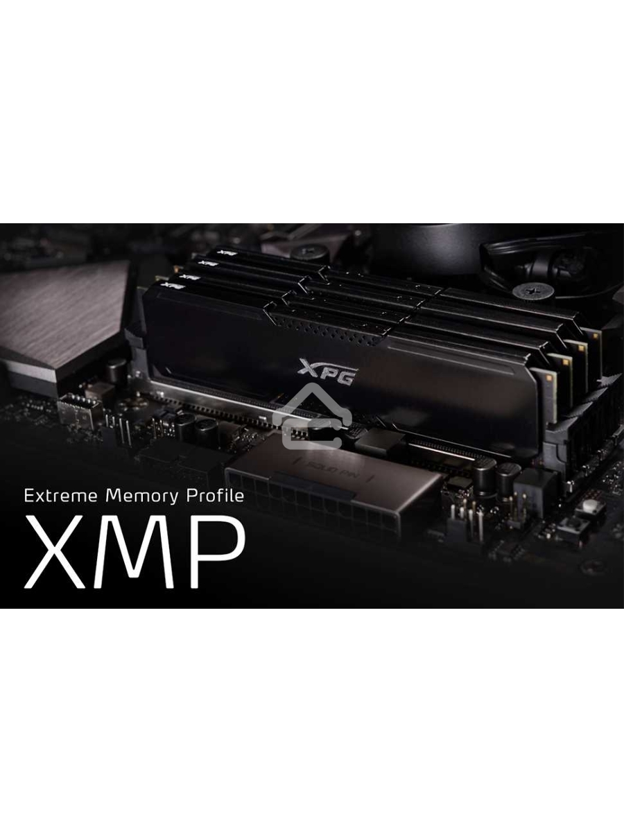 Оперативная память XPG Gammix D20, 32GB (2x16GB), DDR4, 3600MHz, CL18, UDIMM, с радиатором, черный
