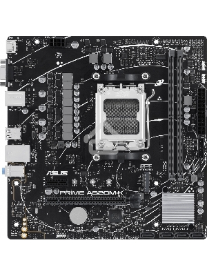Материнская плата ASUS PRIME A620M-K, AM5, AMD A620, 2xDDR5, 4xSATA, 1xM.2, 1xPCI-E 4.0 x16, 1xPCI-E x1, 1xHDMI, 1xVGA, 1x 1Gb LAN, 4xUSB-A 3.2 Gen 1, 2xUSB-A 2.0, 3x3.5 мм, 7.1, Micro-ATX