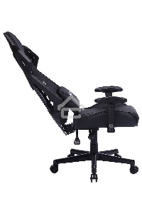 Кресло игровое Cactus CS-CHR-090BL черный, сиденье черный, эко.кожа, крестовина пластик, пластик черный