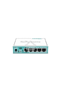 Роутер MikroTik RB750Gr3 hEX (RouterOS L4) with power supply and case 5 port 10/100/1000 гигабитный высокопроизводительный Ethernet