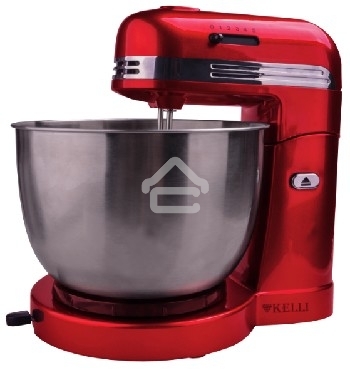 Миксер с чашей Kelli KL-5071 220-240 В, 50/60 Гц, 500 Вт 5 скоростных режимов Съемные насадки Насадка для замешивания теста Венчики для взбивания Съемная металлическая чаша: 3,5 л. Рычаг для смещения чаши Кнопка для наклона блока