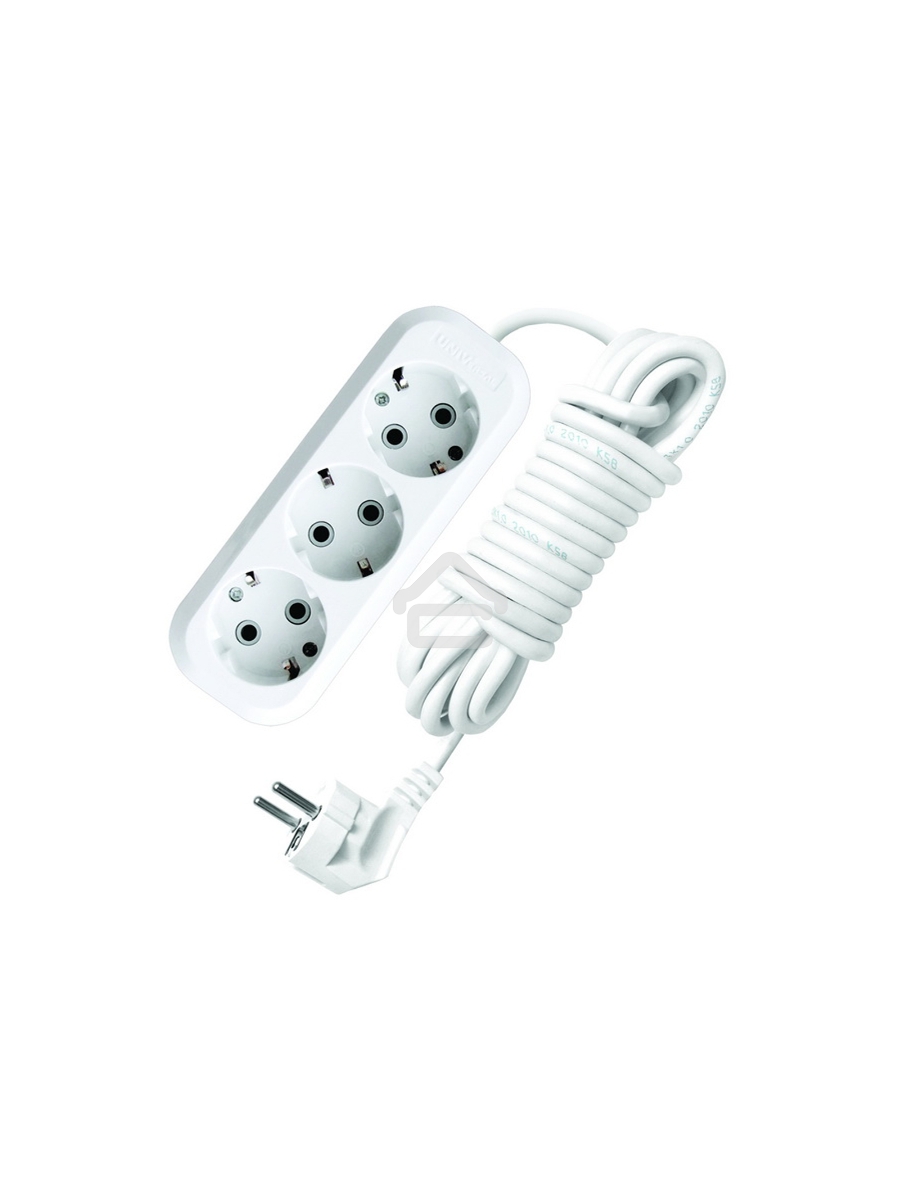 Удлинитель 3х5м с заземл. 16А IP20 Е-303 АБС-пл. ПВС 3х1 UNIVersal 9631978