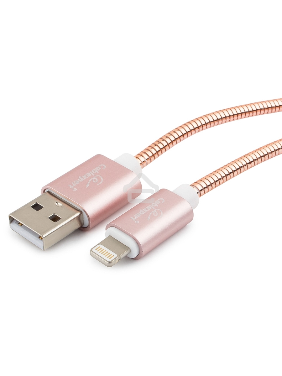 Кабель Cablexpert для Apple CC-G-APUSB02Cu-1.8M, AM/Lightning, серия Gold, длина 1.8м, золото, блистер