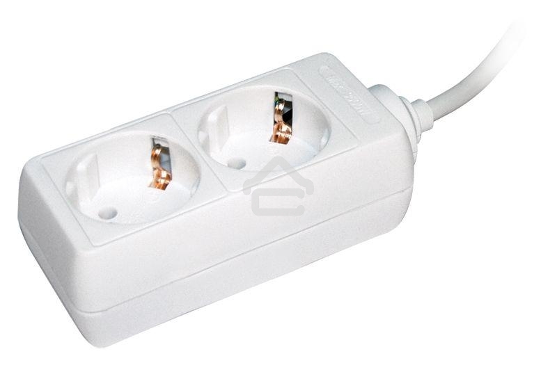 Удлинитель Iek WYP10-16-02-05-Z-N У02 2 места 2Р+РЕ/5 метров 3х1 мм2 16А/250 IEK