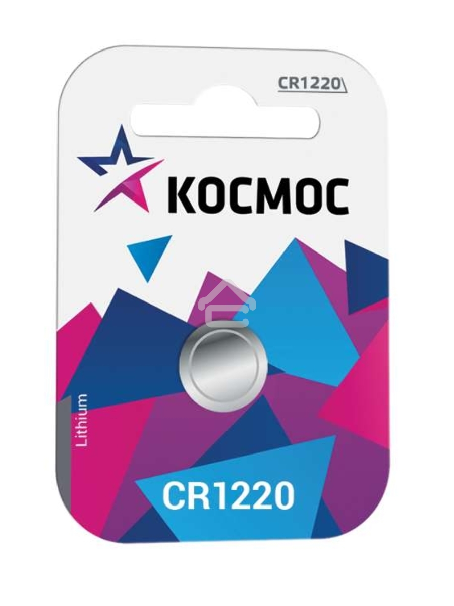 Элемент питания литиевый CR CR1220 1хBL (блист.1шт) Космос KOCR12201BL
