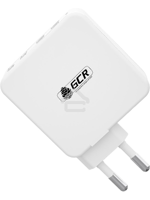 Сетевое зарядное устройство GCR 100W, 2 USB + 2 TypeC, GaN Tech Quick Charger, PD 3.0, белый