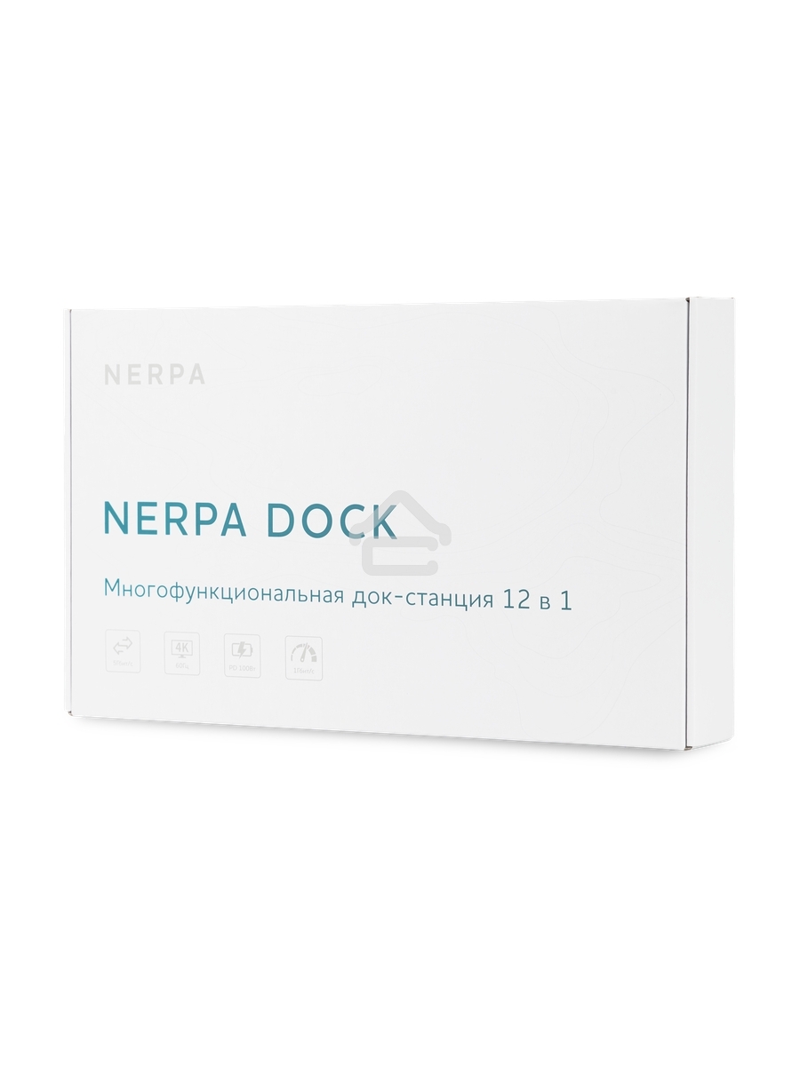 USB-концентратор для ноутбука NERPA laptop stand (1xUSB-C 100W PD, 2xHDMI 4K@30Hz, 1xDP 4K@30Hz, 3xUSB-A 3.0 (5Gbps data), 1xUSB-C 3.0 (5Gbps data), 1xTF/microSD, 1xSD/MMC, 1x3.5мм audio, 1xRJ45 Gb), USB-C power adapter 100W, power 100W USB-C cable 150cm,