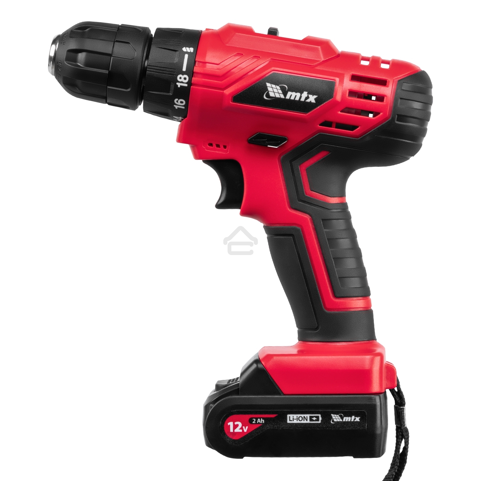 Дрель-шуруповерт аккумуляторная MTX MCDL-12-02, Аккумуляторная, 12В, 2 АКБ, Кейс