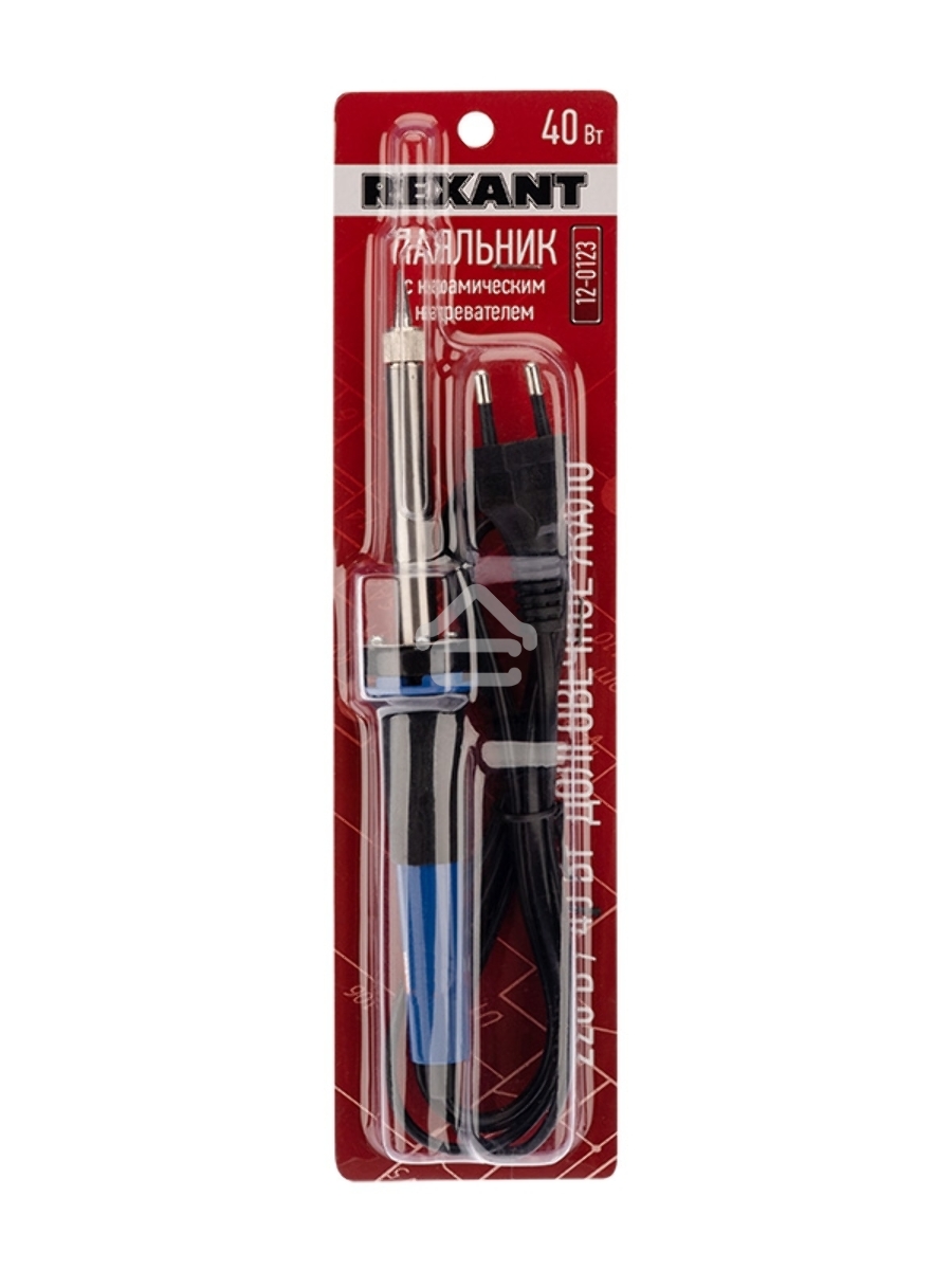 Паяльник с керам. нагревателем долговечное жало 220В/40Вт Rexant 12-0123