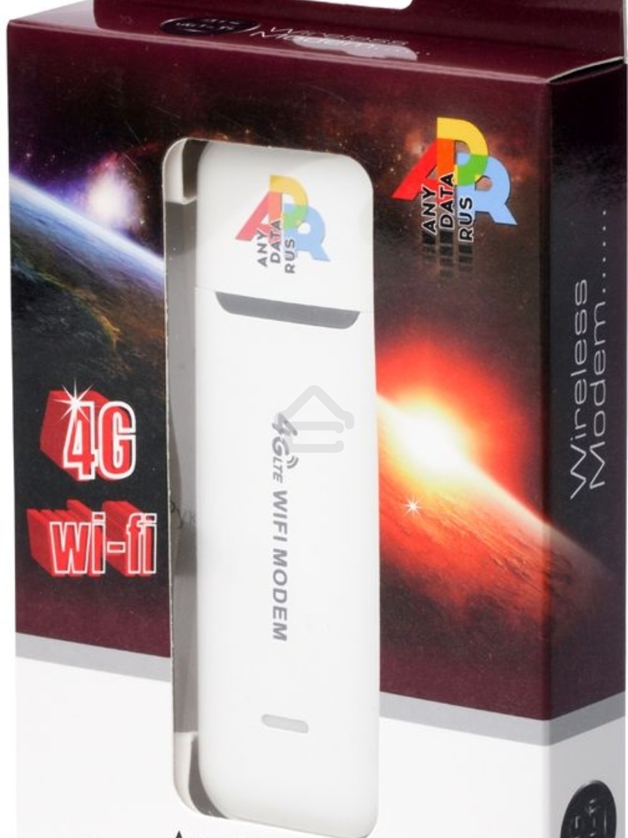 Модем 3G/4G Anydata W150 USB Wi-Fi Firewall +Router внешний белый