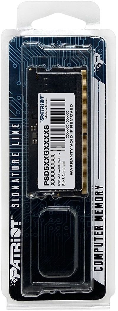 Оперативная память Patriot, DDR5, 32GB (1x32 GB), 4800 MHz, CL40 SO-DIMM
