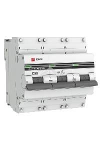 Автоматический выключатель EKF mcb47100-3-50C-pro  3P 50А (C) 10kA ВА 47-100 EKF PROxima