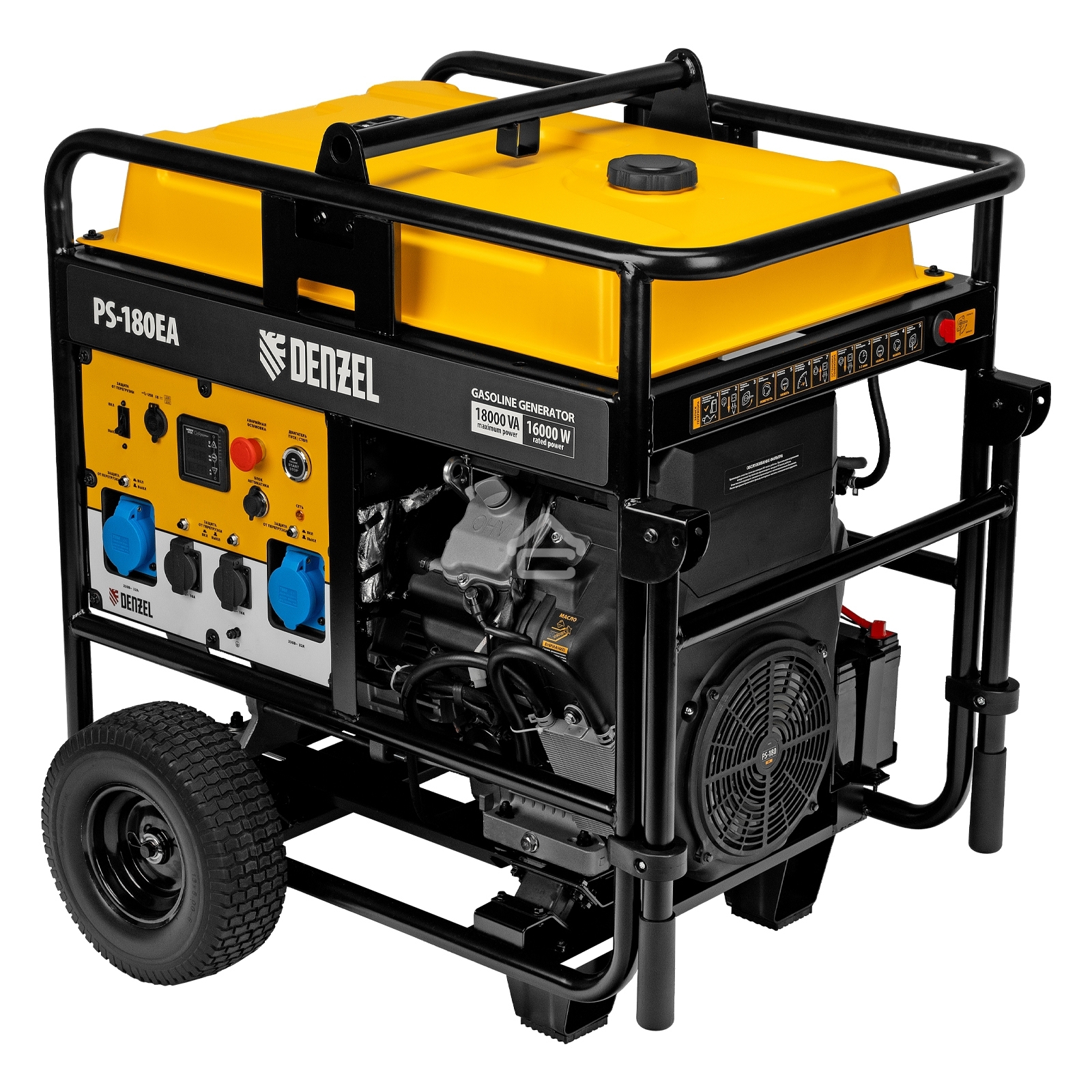 Электрогенератор бензиновый Denzel PS-180EA, 18 кВт, 110 дБ, 276 кг