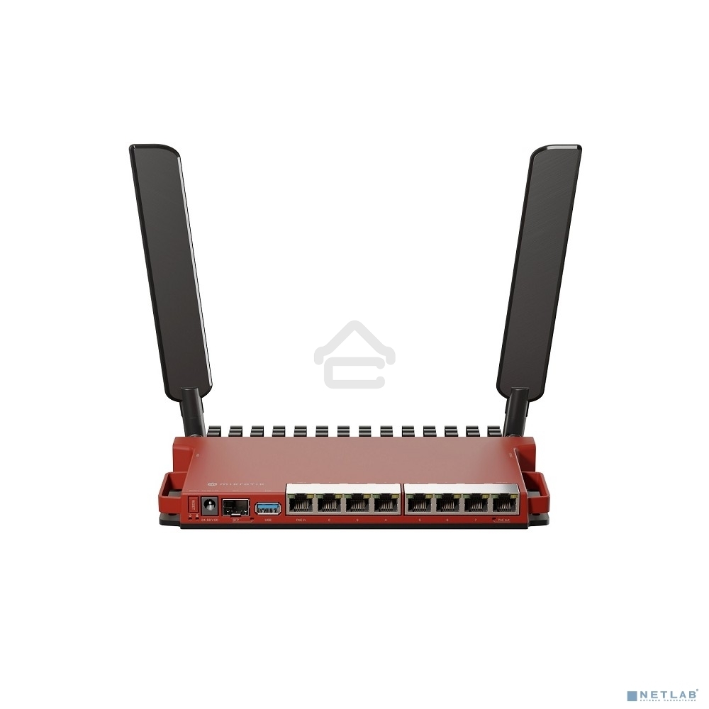 Роутер беспроводной MikroTik L009UiGS-2HaxD-IN AX600 10/100/1000BASE-TX, 2.4Ггц, 8*1Gbit, 1*SFP 2.5Gbit