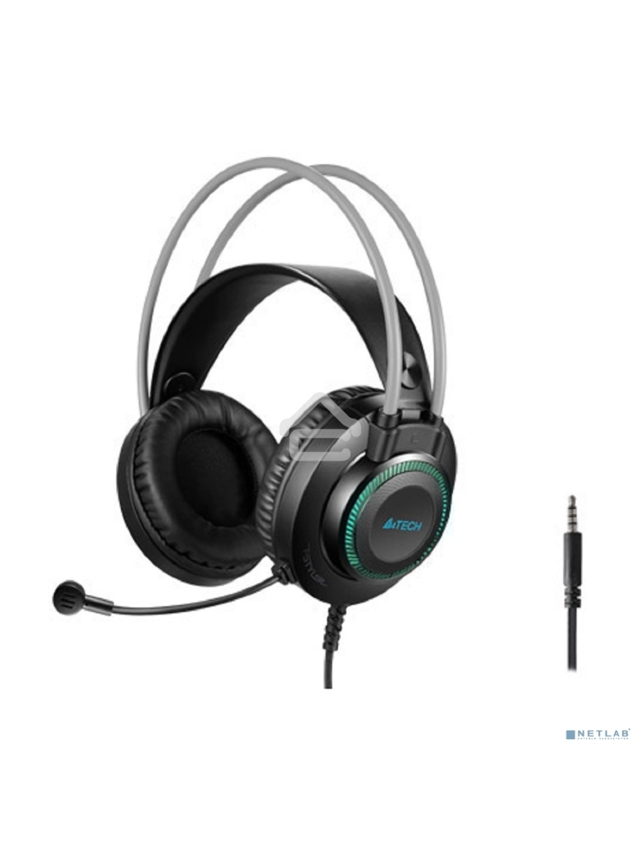 Наушники с микрофоном A4Tech Fstyler FH200i серый 1.8м накладные оголовье (FH200I GREY)